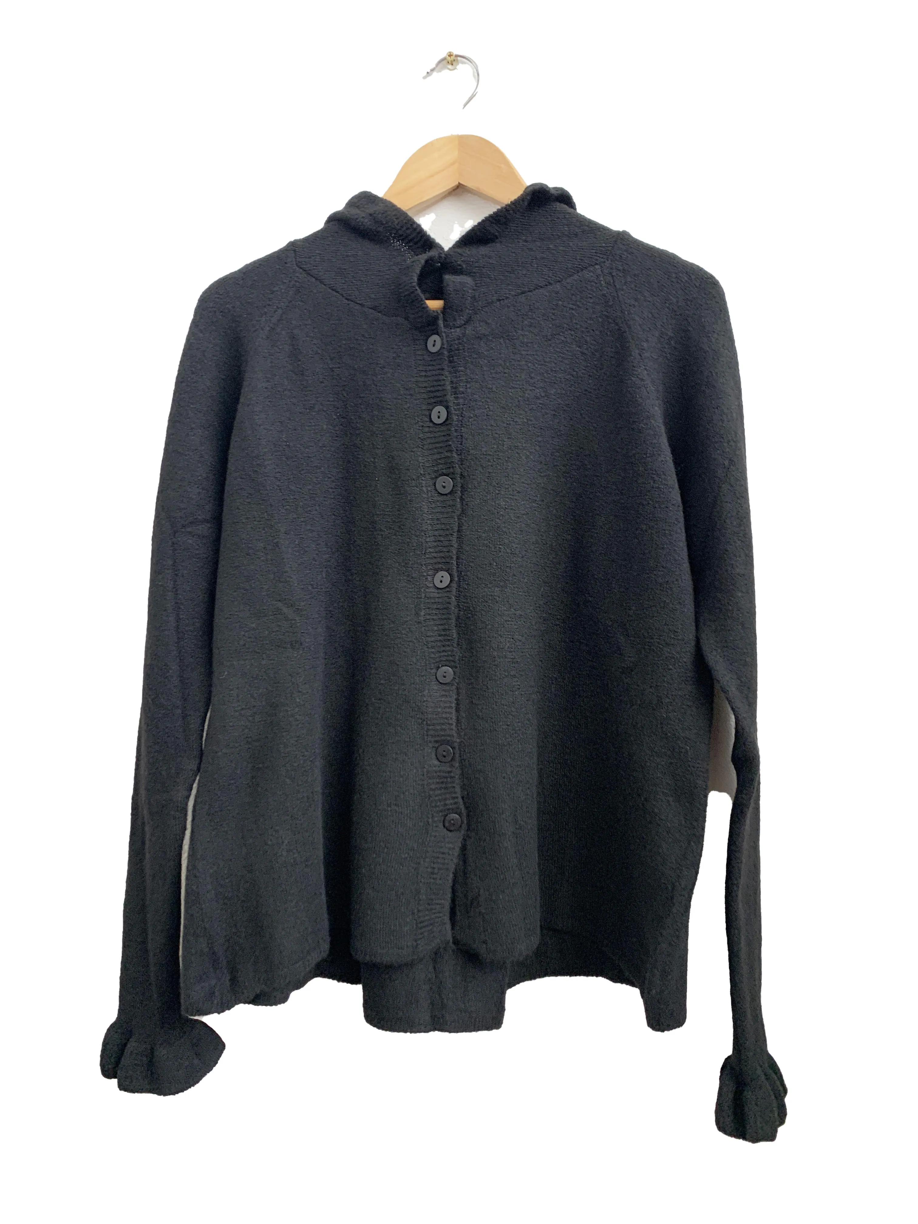 A Knitted Cardigan - Black