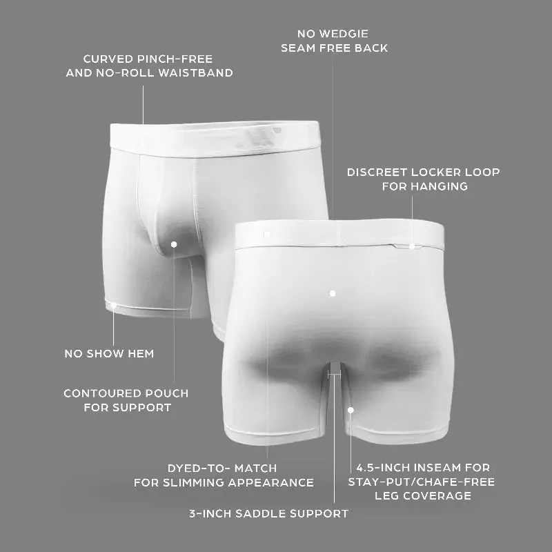 ALPHX Comfort Class Boxer Brief - Modern Fit - Frost White | ALPHX.com