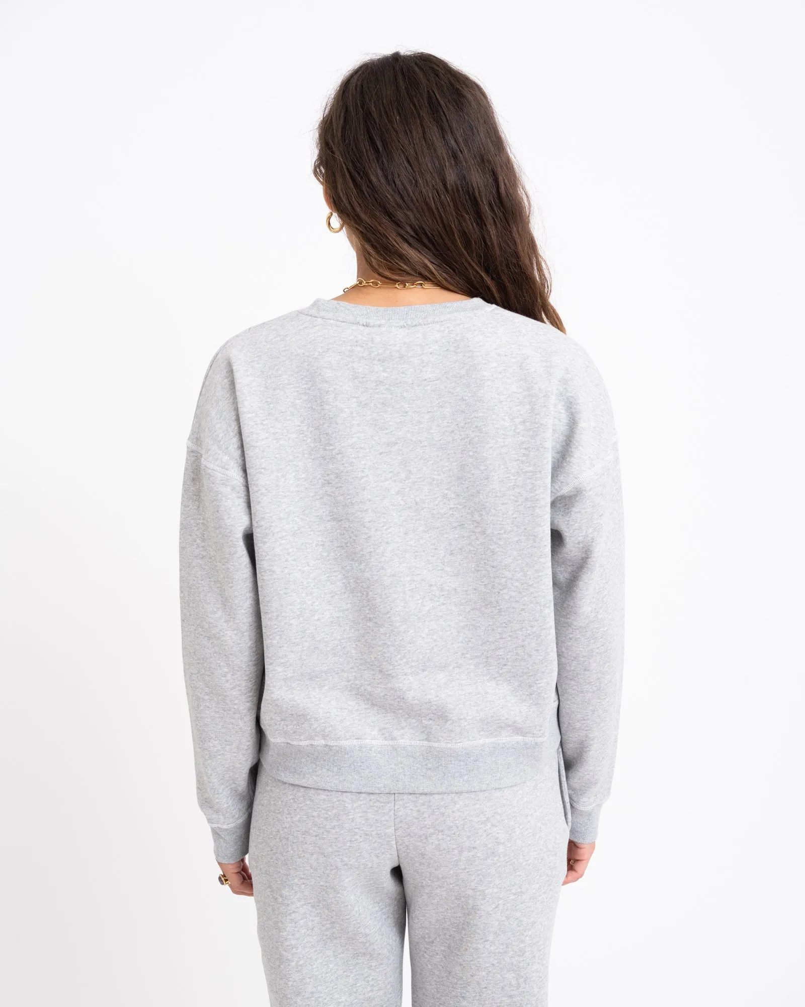 Arya O-Neck Sweat Light Grey Melange