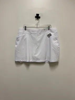 Athletic Skort By Clothes Mentor In White, Size: 14