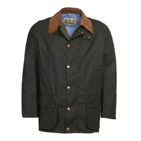 Barbour Hopsack Wax Jacket Forest