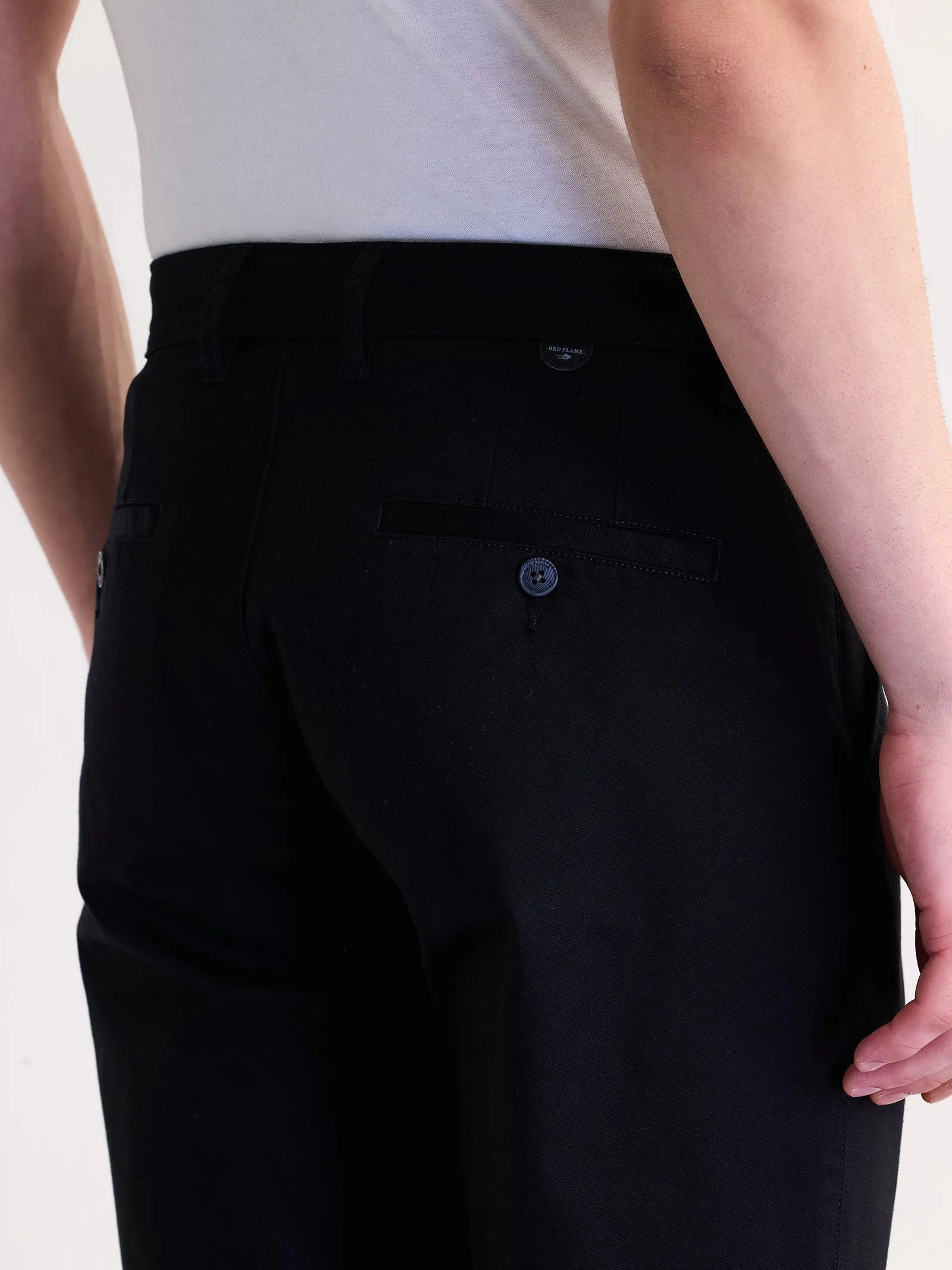 Black Stretch Slim Fit Trouser