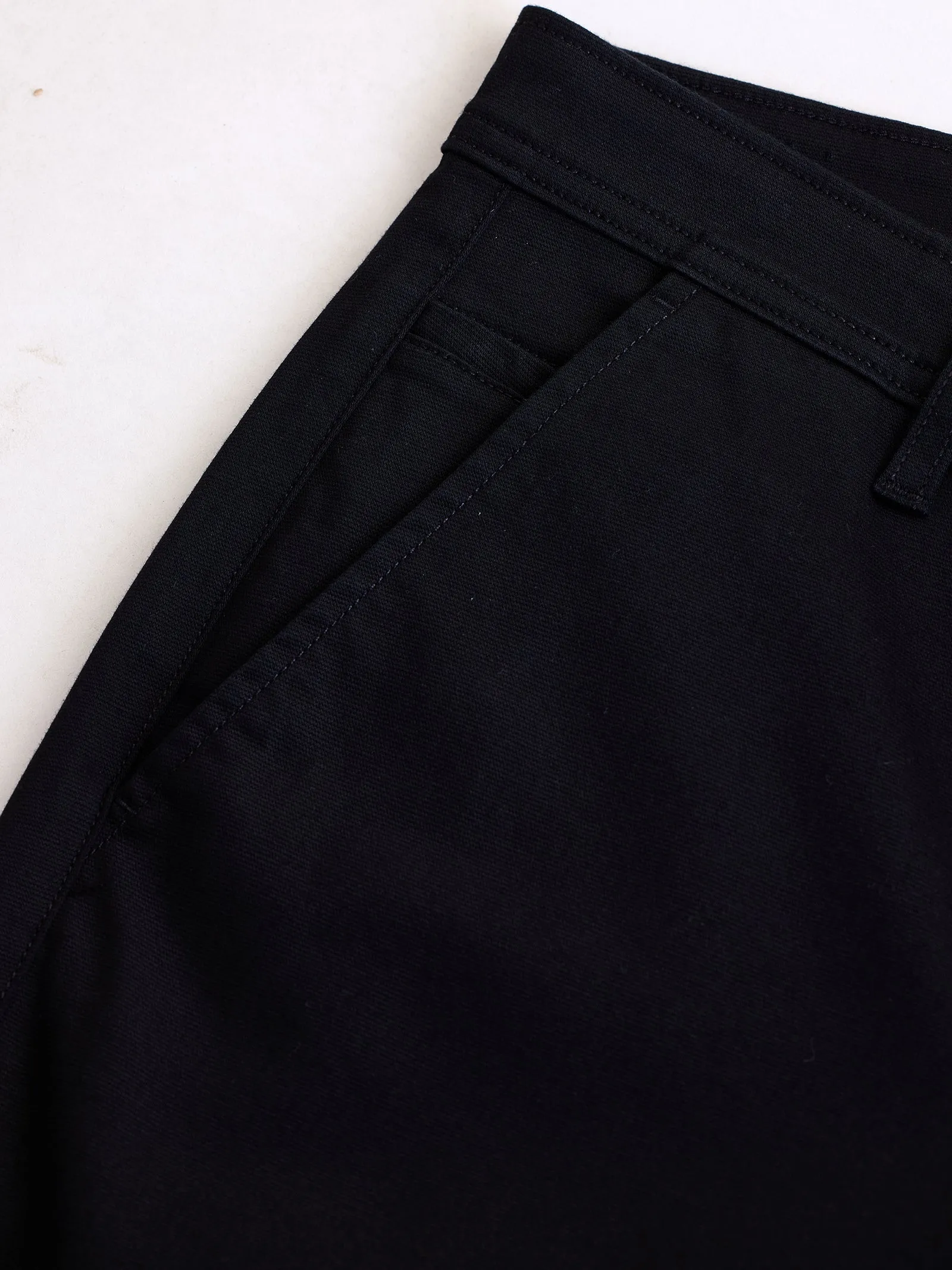 Black Stretch Slim Fit Trouser