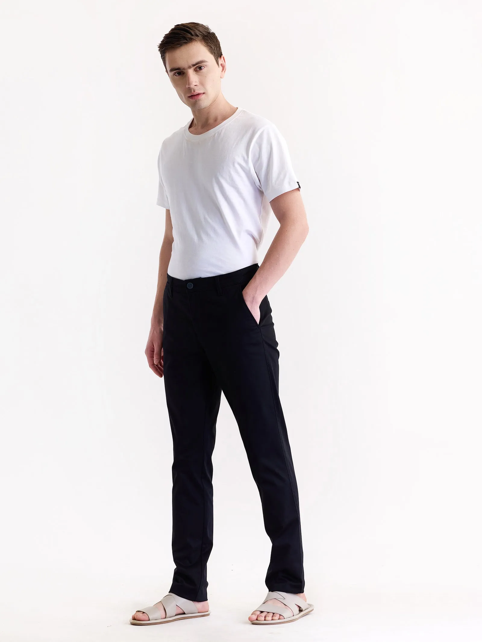 Black Stretch Slim Fit Trouser