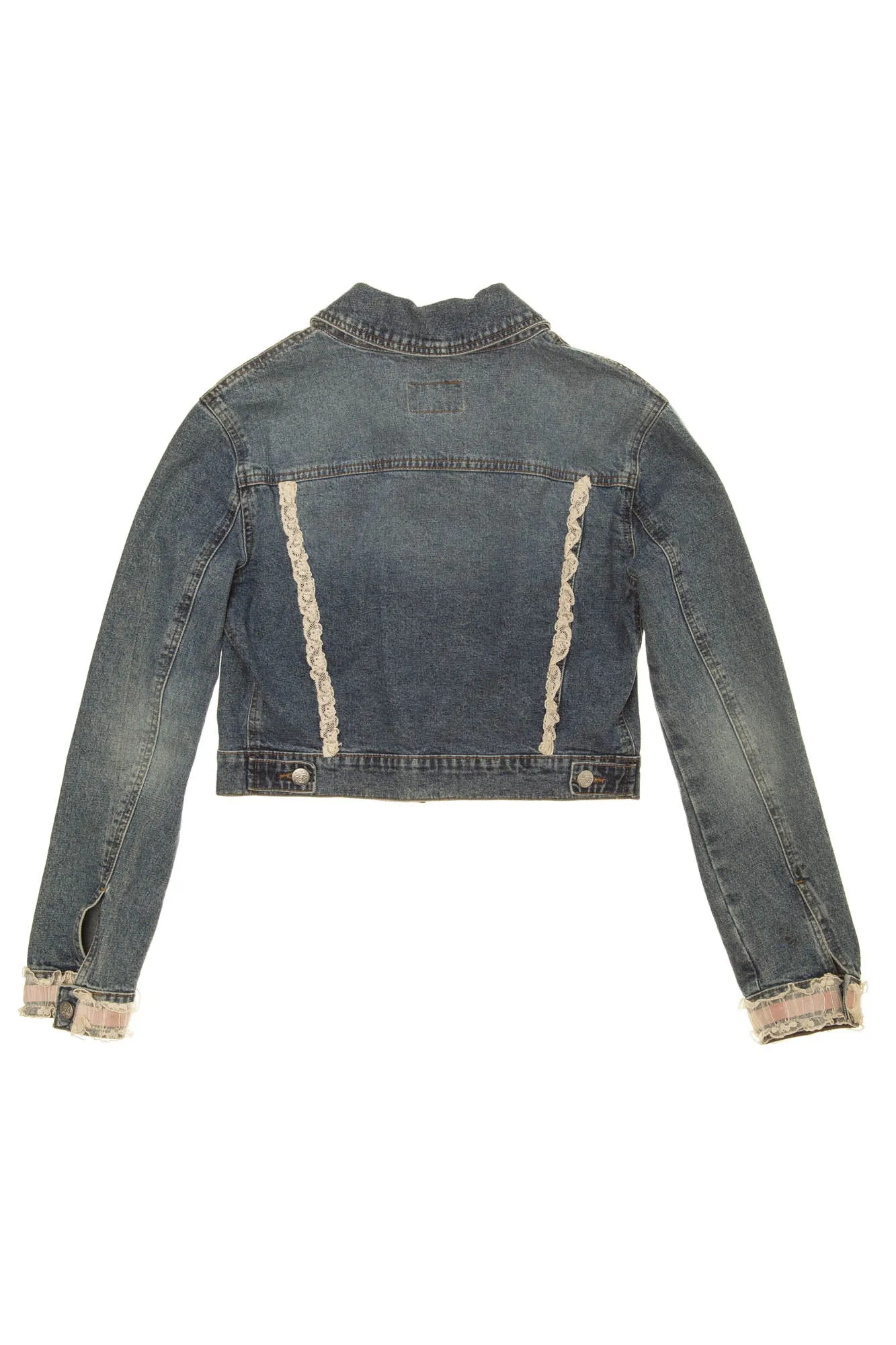 Blumarine - Blue Jean Jacket with Lace - IT 40