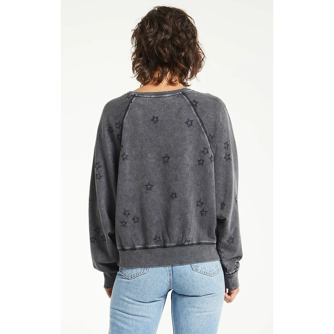 Bo Embroidered Star Sweatshirt