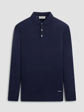 Bugatchi Merino Polo Sweater | Navy