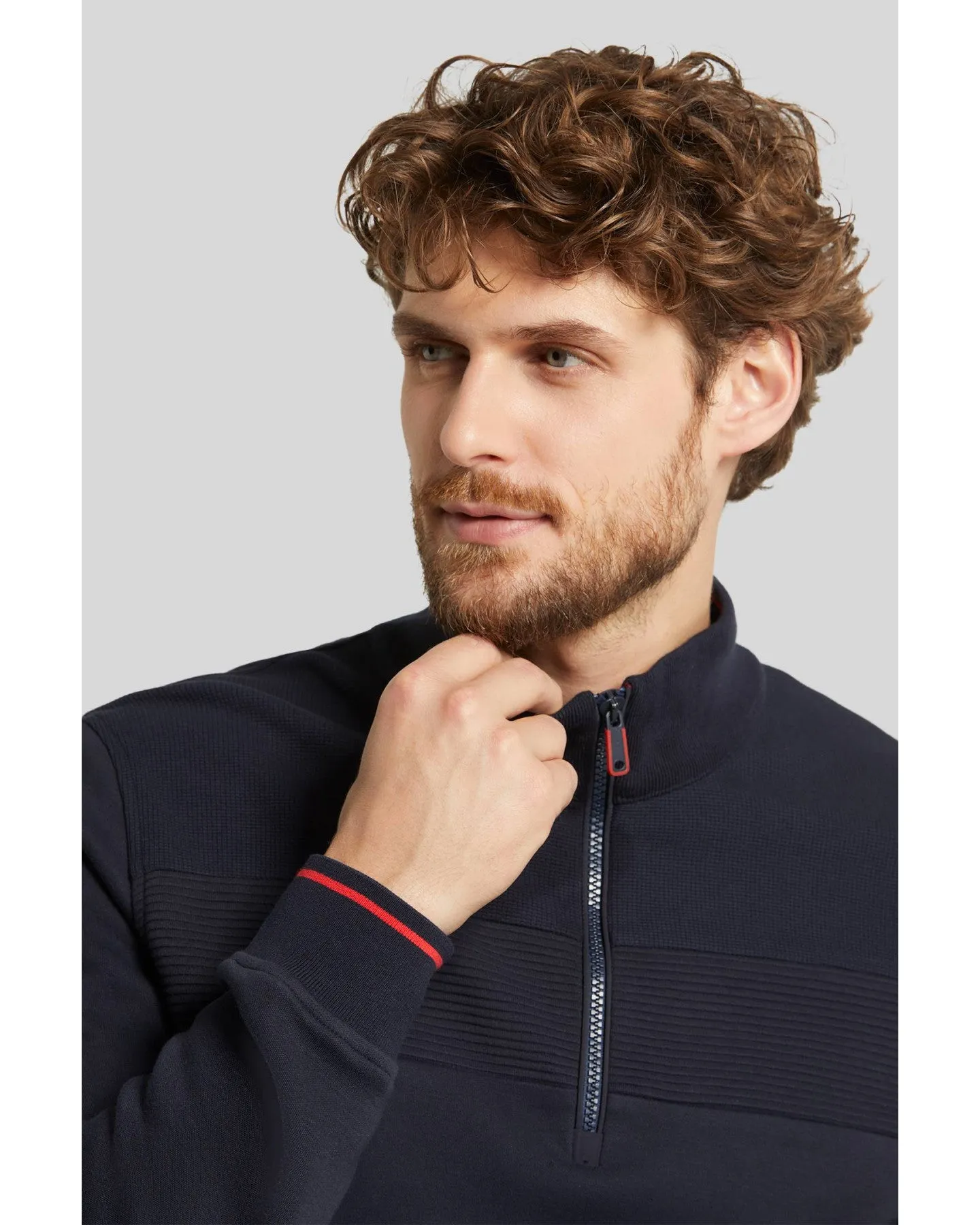 Bugatti - HALF-ZIP SWEATSHIRT