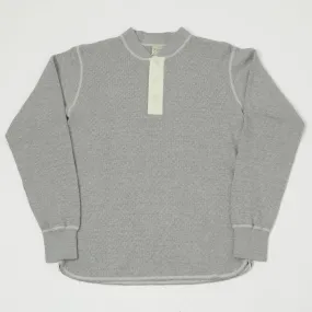 Buzz Rickson's L/S Thermal Henley - Heather Grey