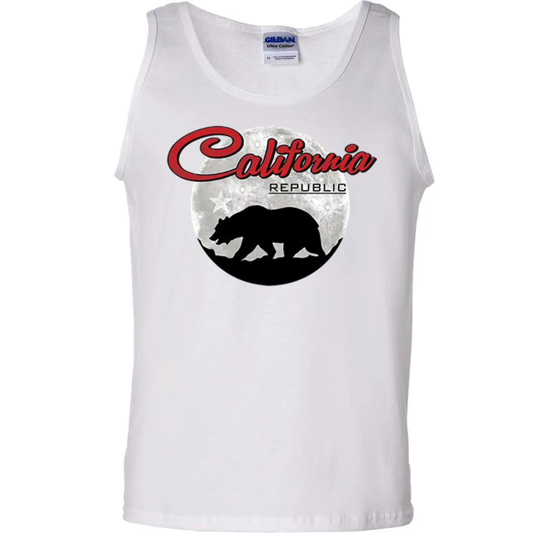 California Republic Full Moon Bear Asst Colors Tank Top