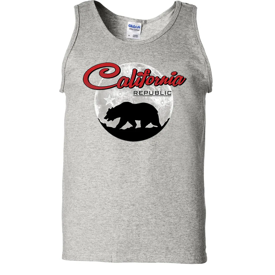 California Republic Full Moon Bear Asst Colors Tank Top