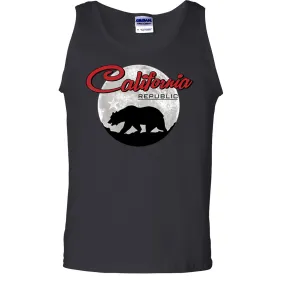 California Republic Full Moon Bear Asst Colors Tank Top