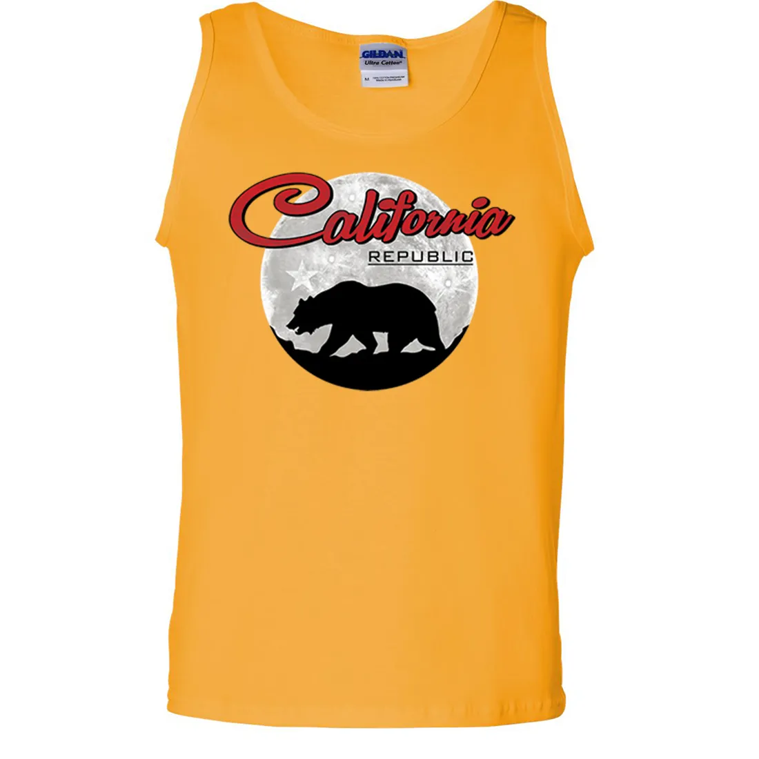 California Republic Full Moon Bear Asst Colors Tank Top