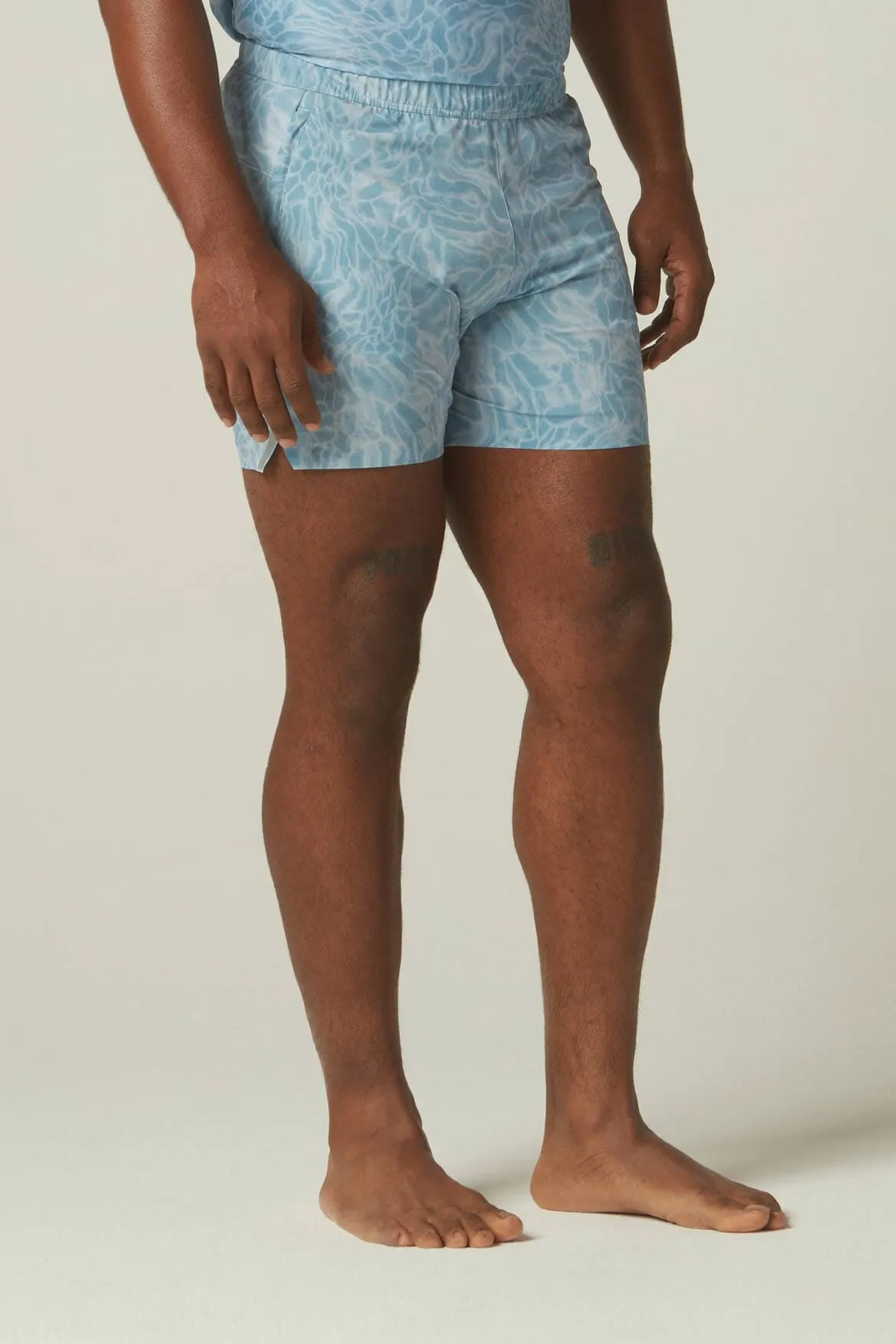 Calvin Short 6" Poolside Blue Mist