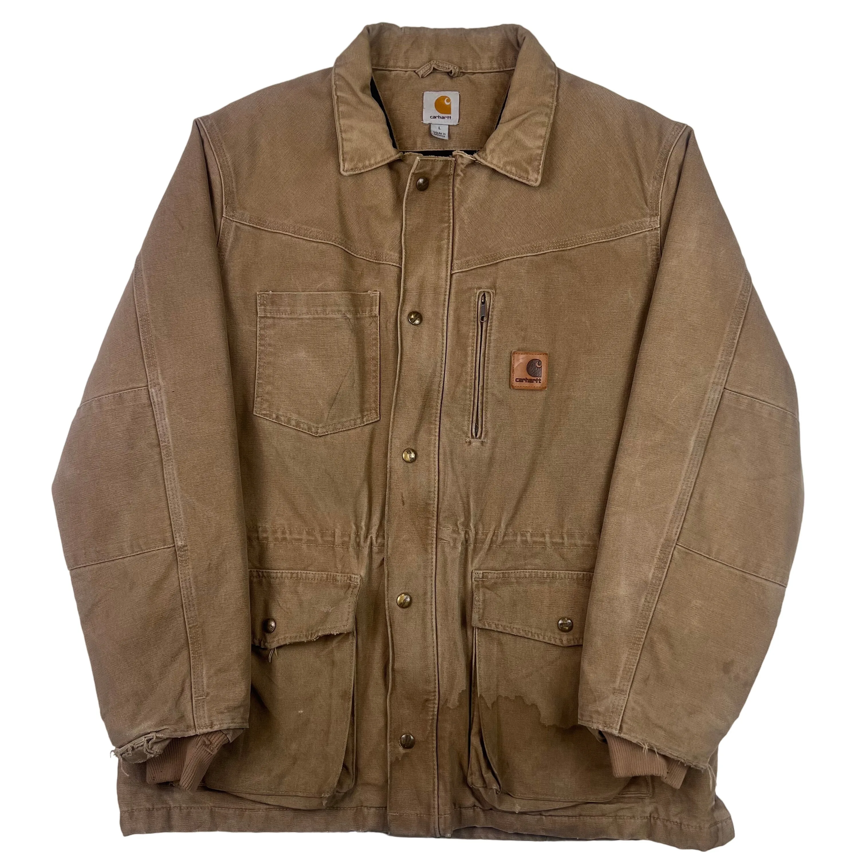 Carhartt Duck Rancher Quilted Lined Workwear Brown 100110-903