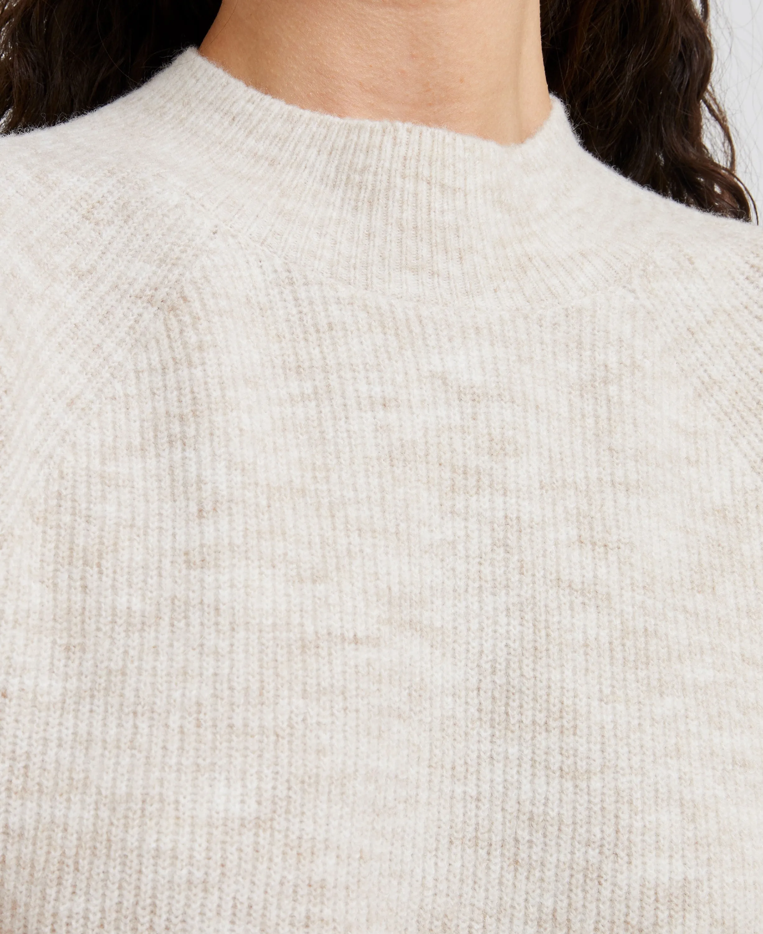 Carice Knit Crew Neck Jumper - Ecru