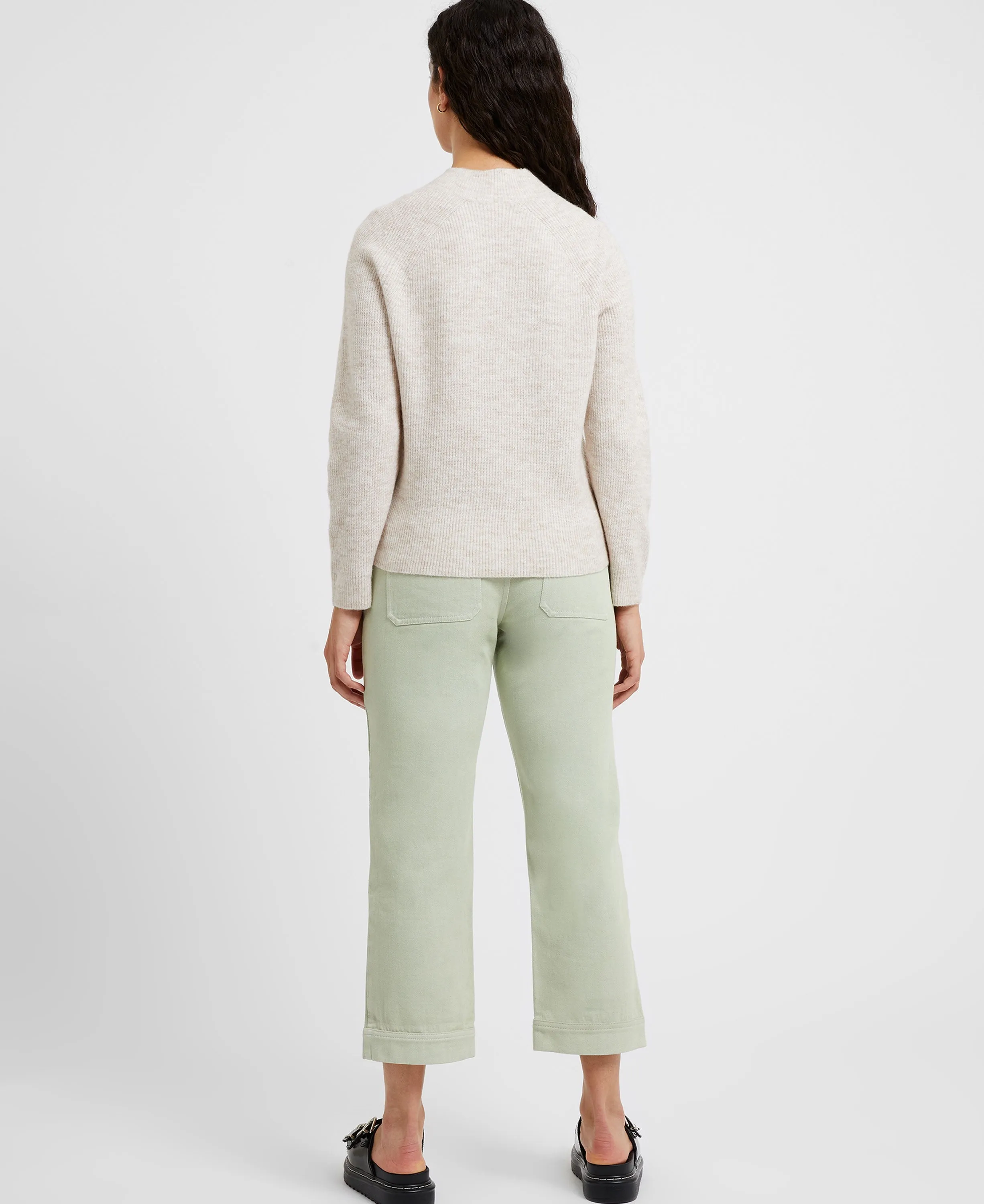 Carice Knit Crew Neck Jumper - Ecru