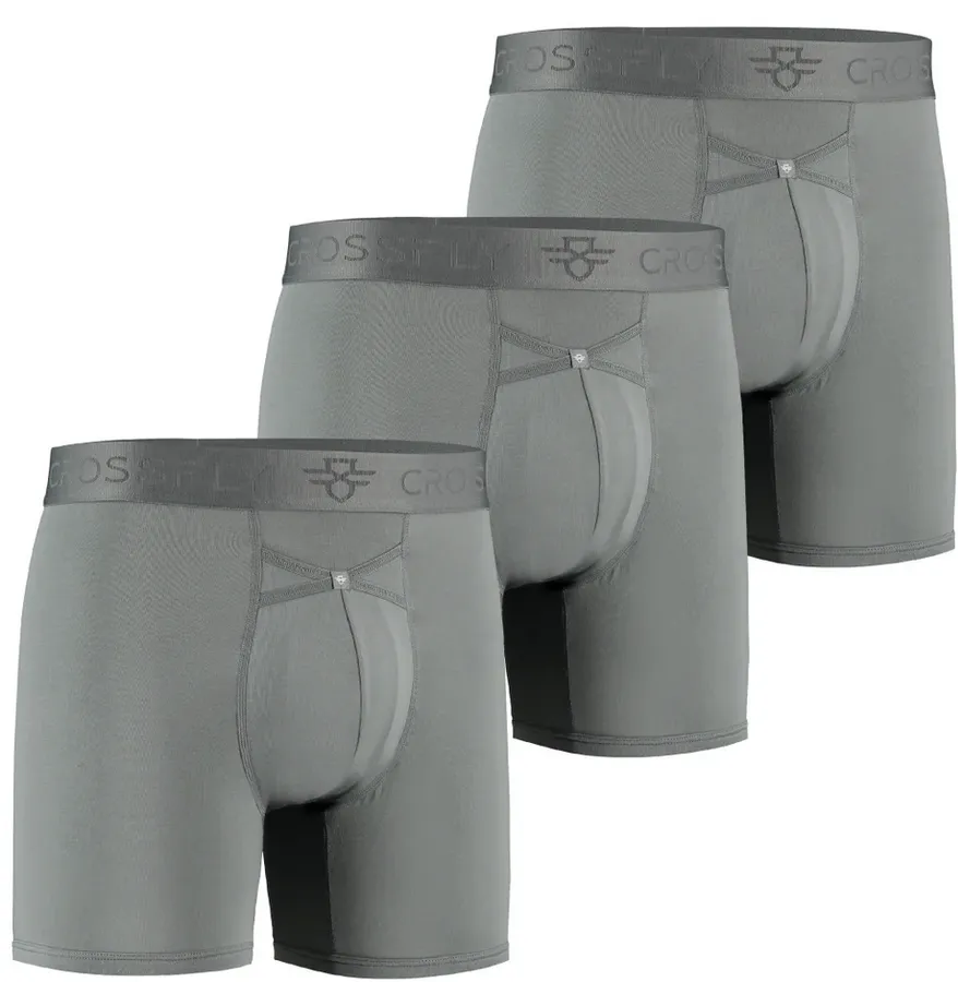 Crossfly Men's Ikon 6" Boxers TRIPLE PACK {CF-IKON6-TRIPLE}