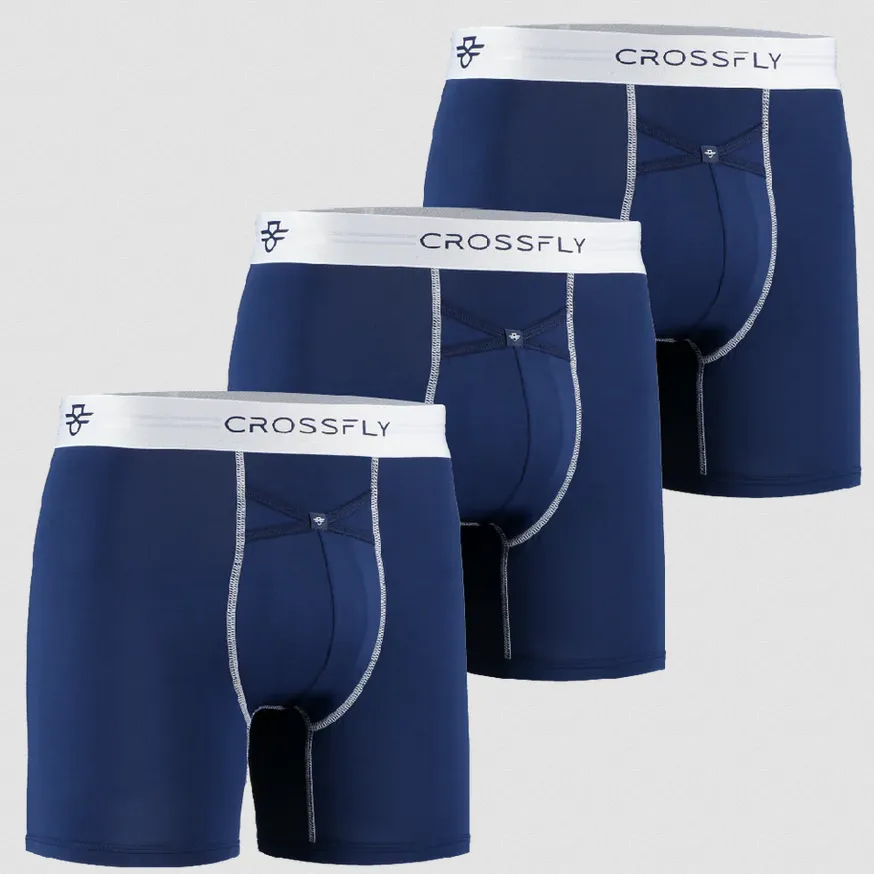 Crossfly Men's Ikon 6" Boxers TRIPLE PACK {CF-IKON6-TRIPLE}