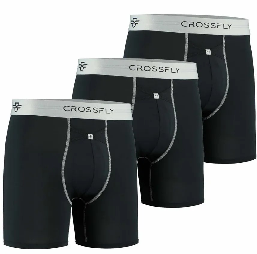 Crossfly Men's Ikon 6" Boxers TRIPLE PACK {CF-IKON6-TRIPLE}