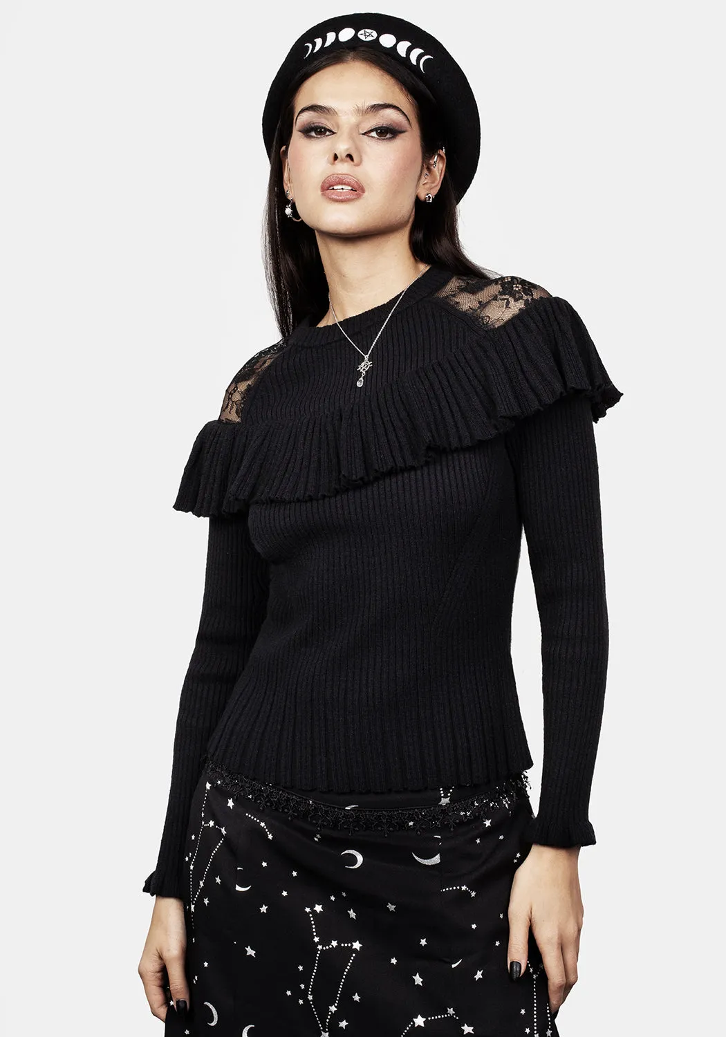 Edith Lace Panelled Jumper