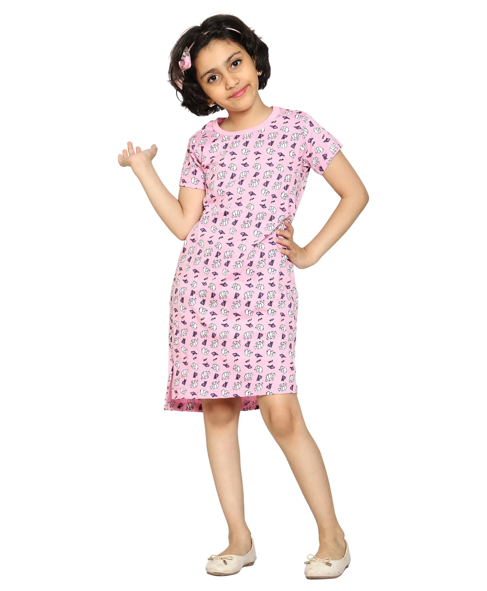 Girl's Printed Night Dress