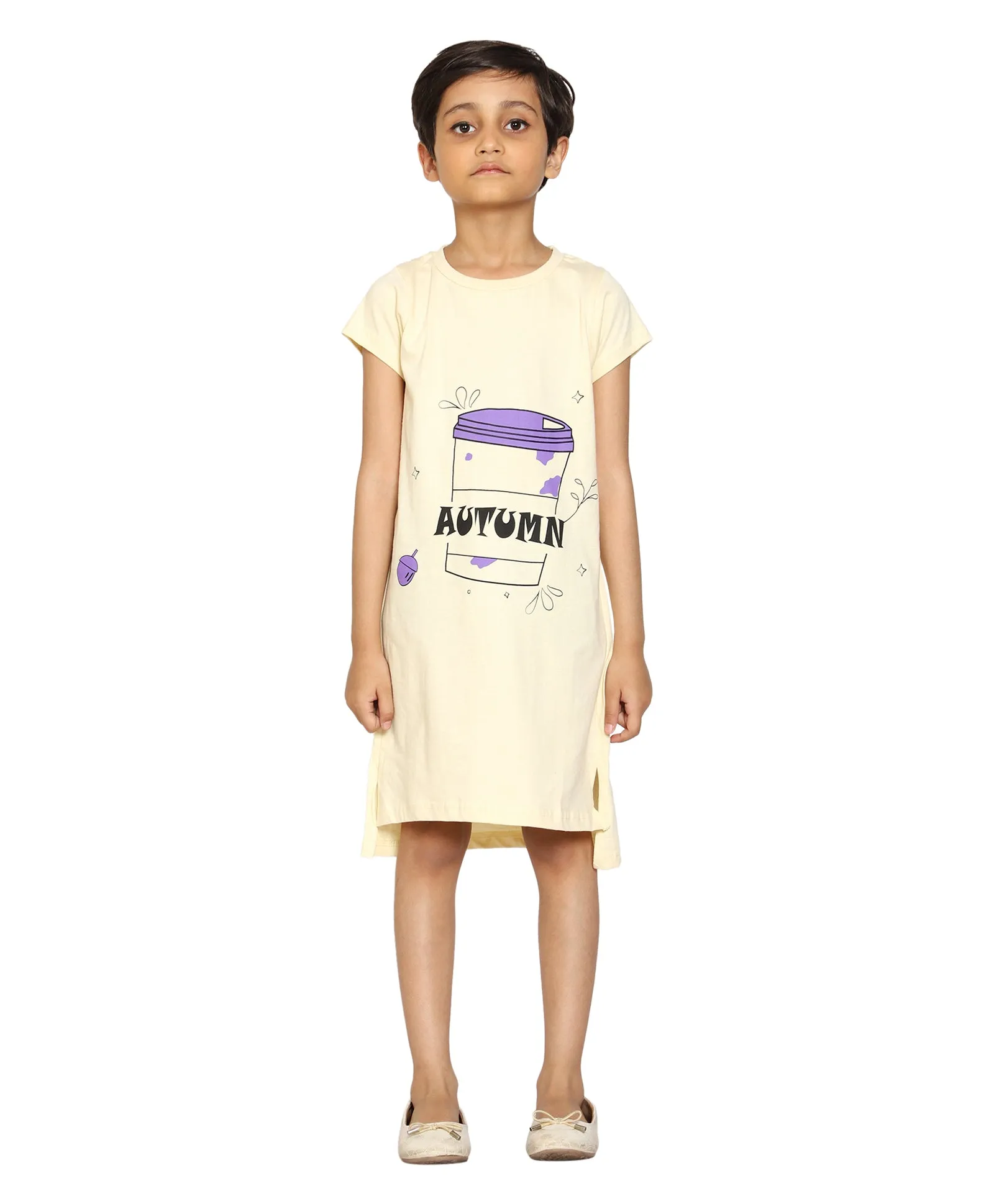 Girl's Printed Night Dress