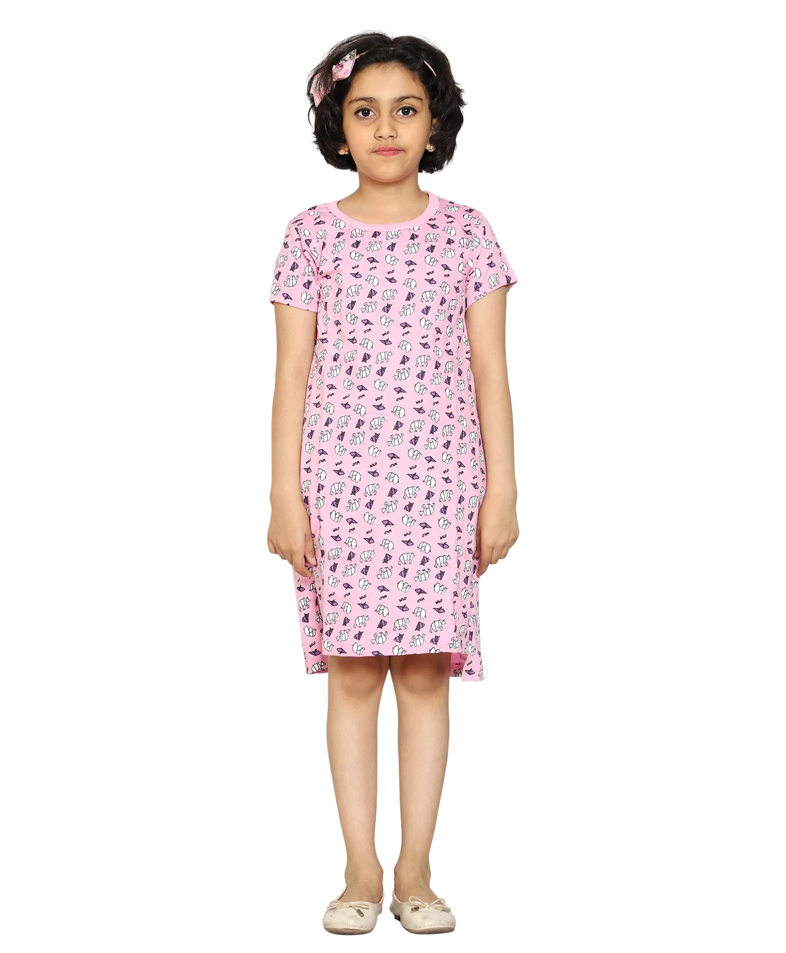 Girl's Printed Night Dress