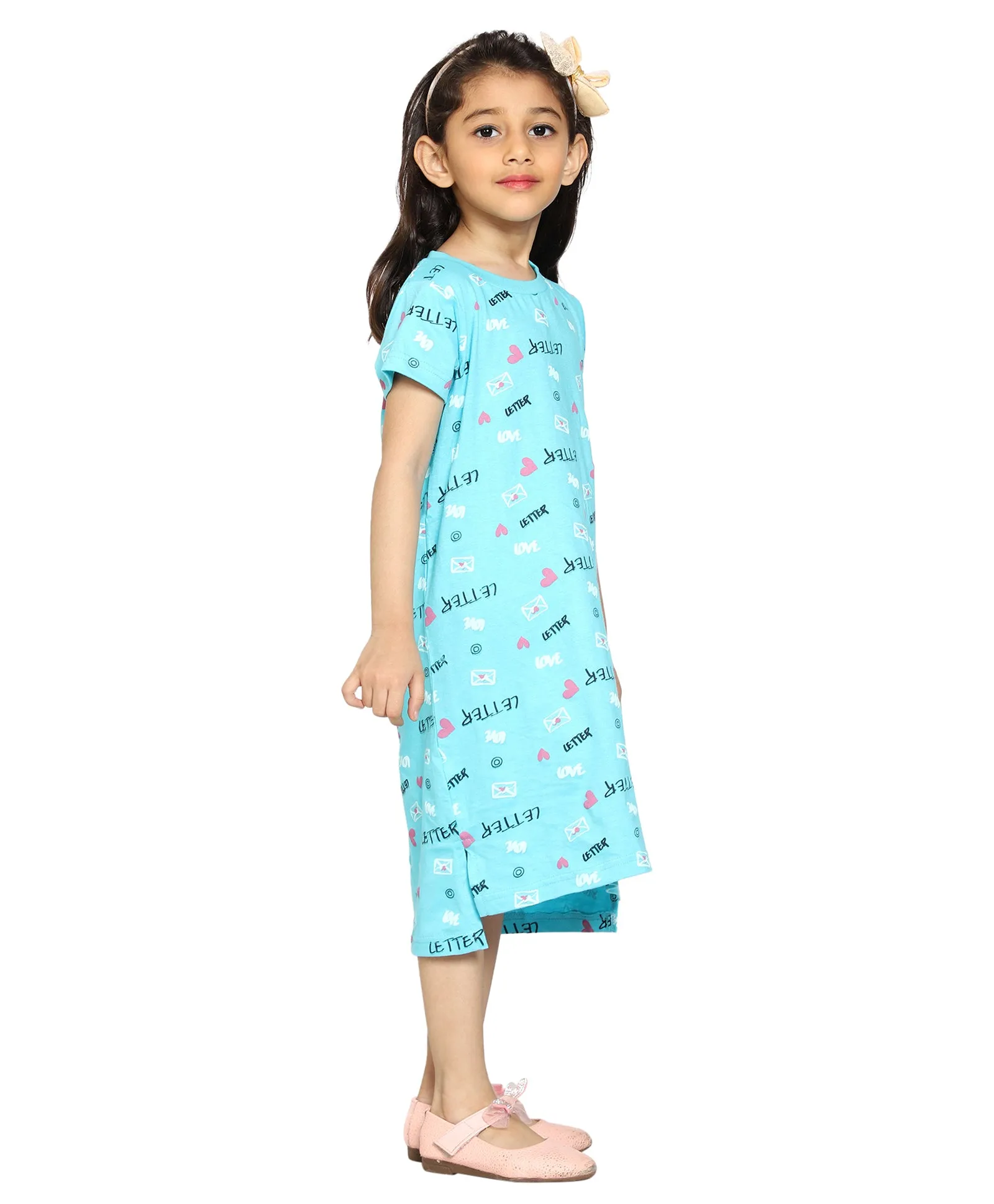 Girl's Printed Night Dress