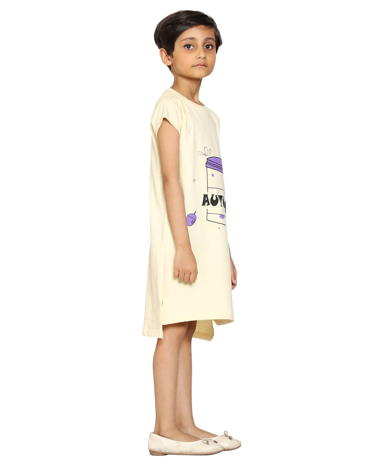 Girl's Printed Night Dress