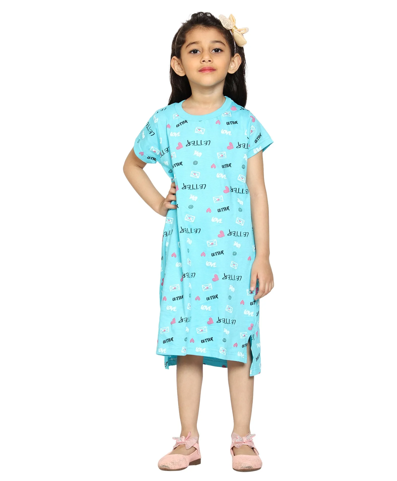 Girl's Printed Night Dress