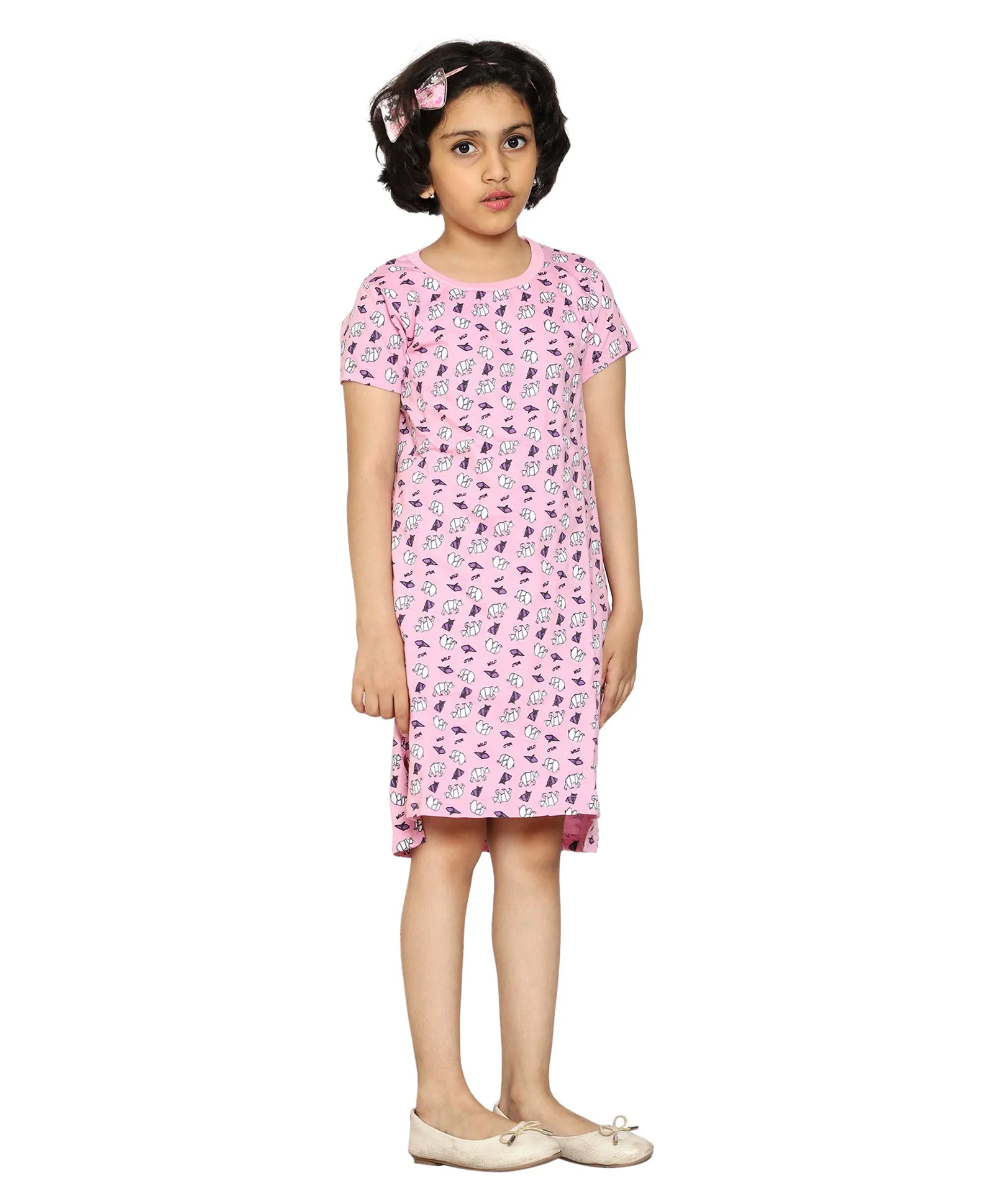 Girl's Printed Night Dress