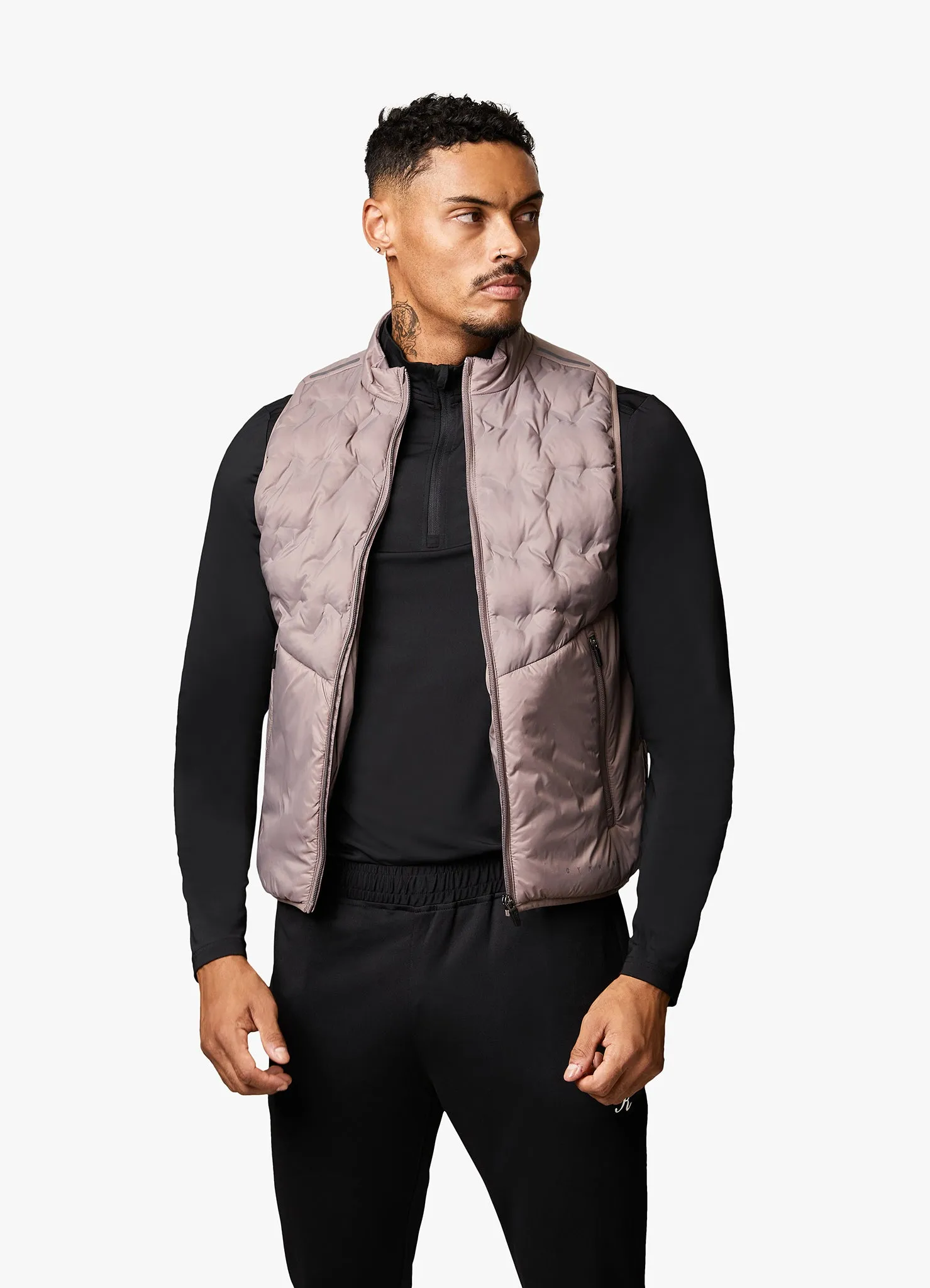 Gym King Heat Sealed Tech Gilet - Iron