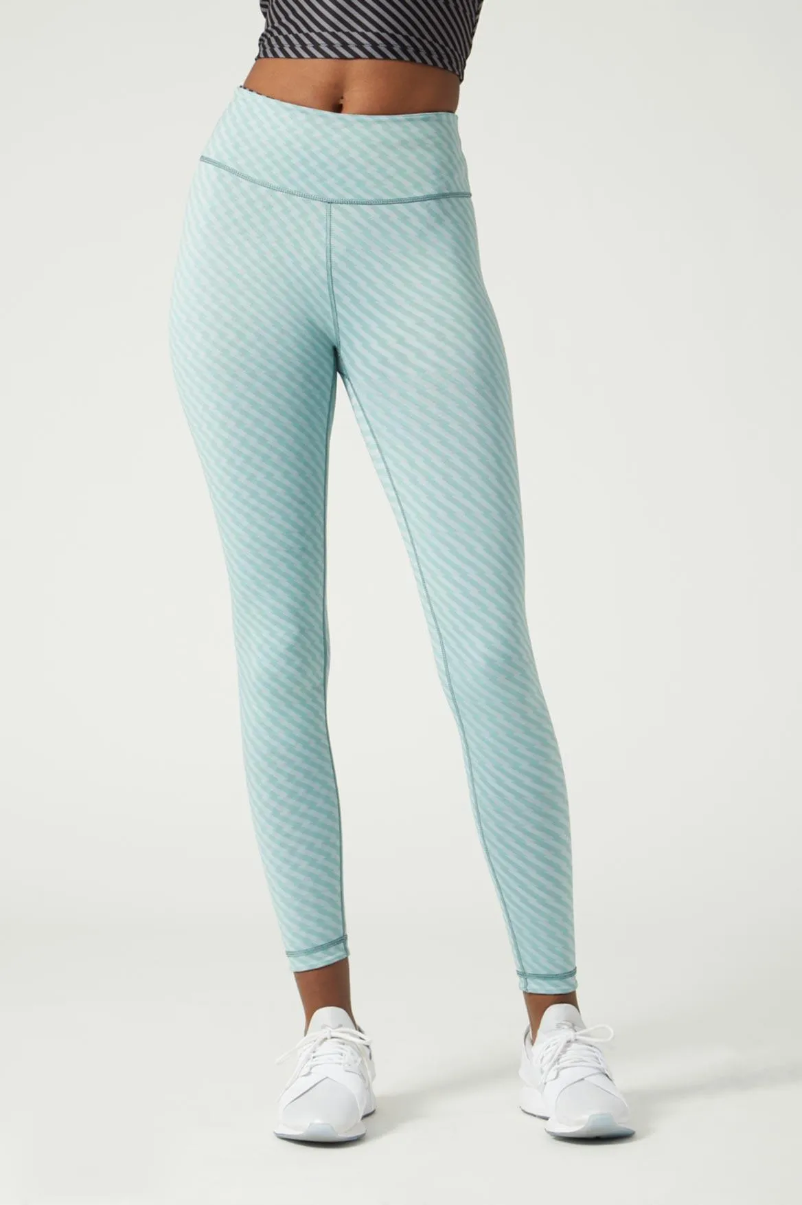 High Waist Reversible Legging Zig Zag