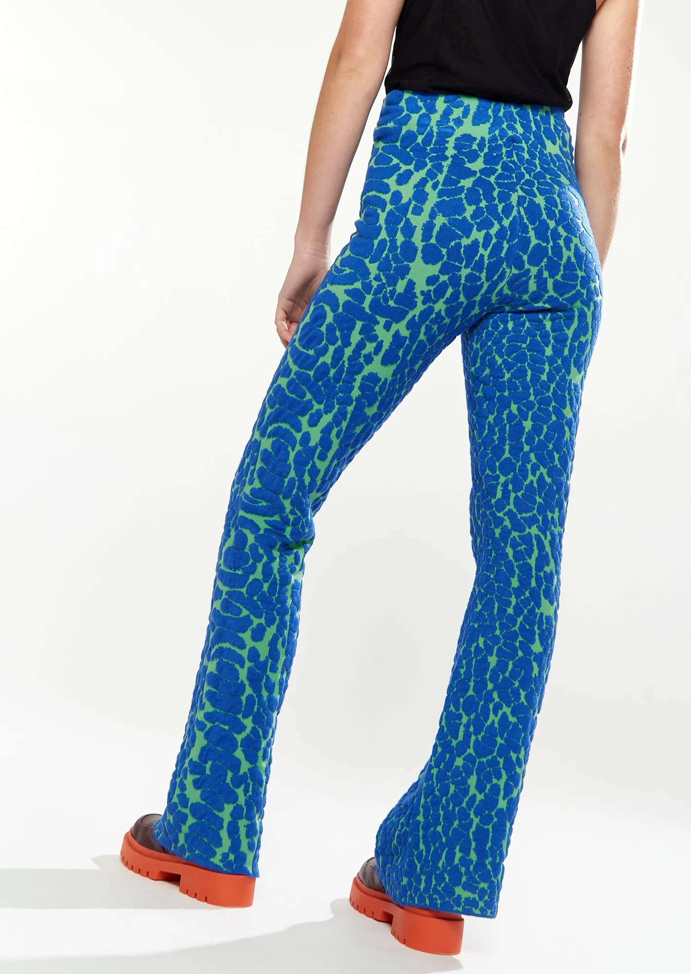 House Of Holland Duo Trouser In Blue