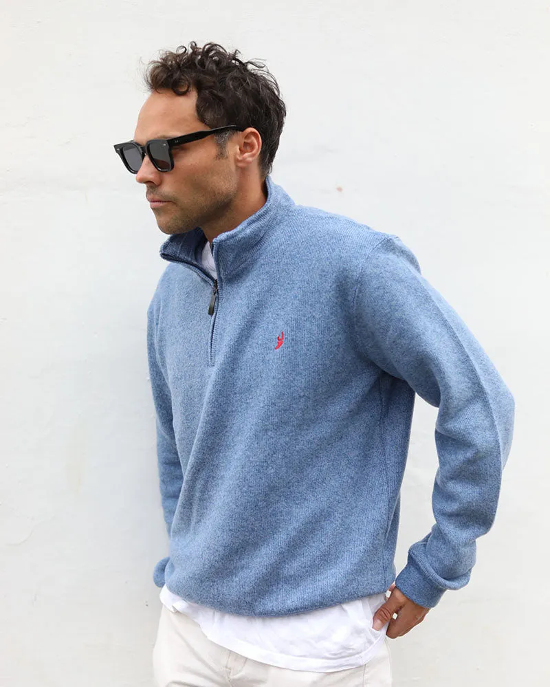 J fin 1/4 zip | Summer Blue