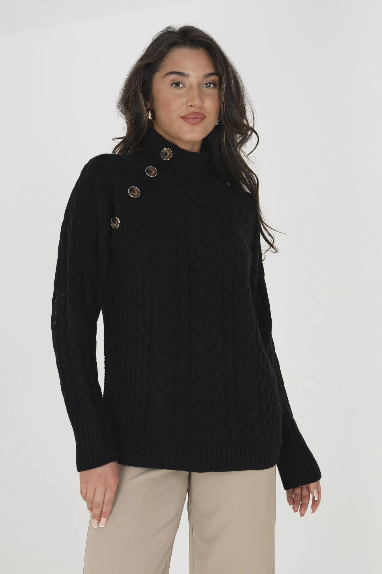 Jersey- Knitwear | BLACK | BZZ025