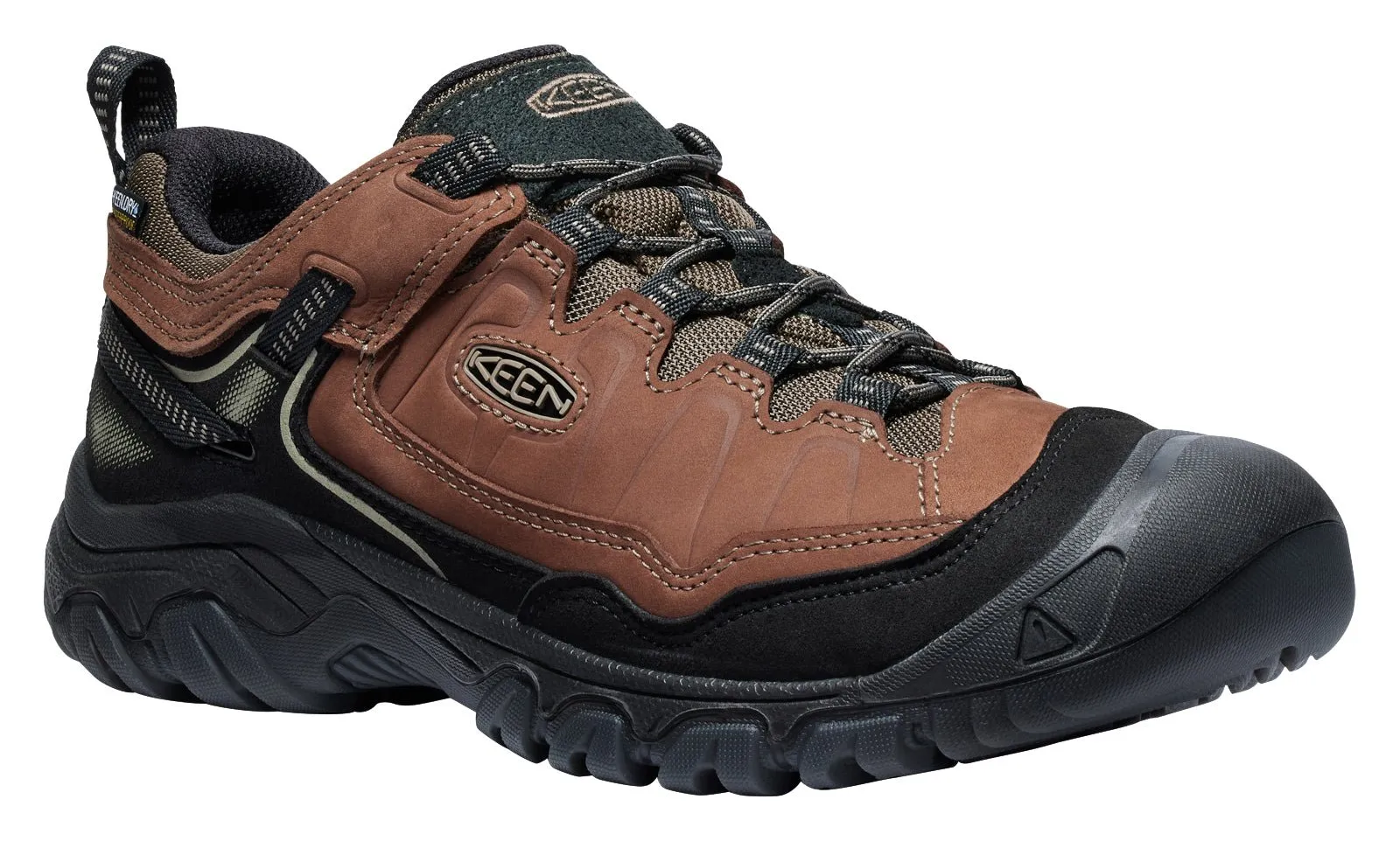 Keen Men's Targhee IV Waterproof Hiking Shoe Bison Black