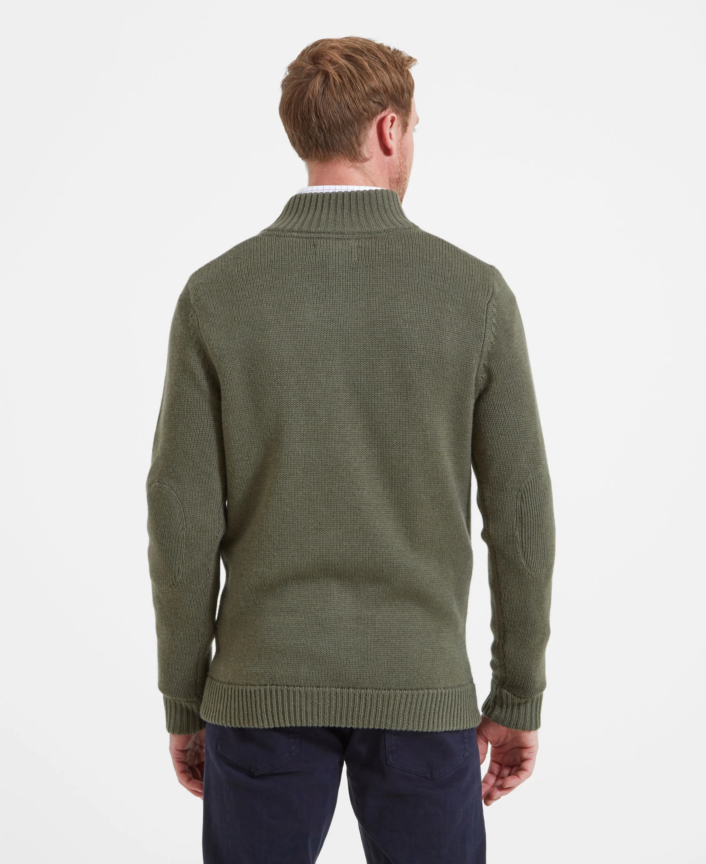 Kenmore Lambswool Mix Jumper - Moss