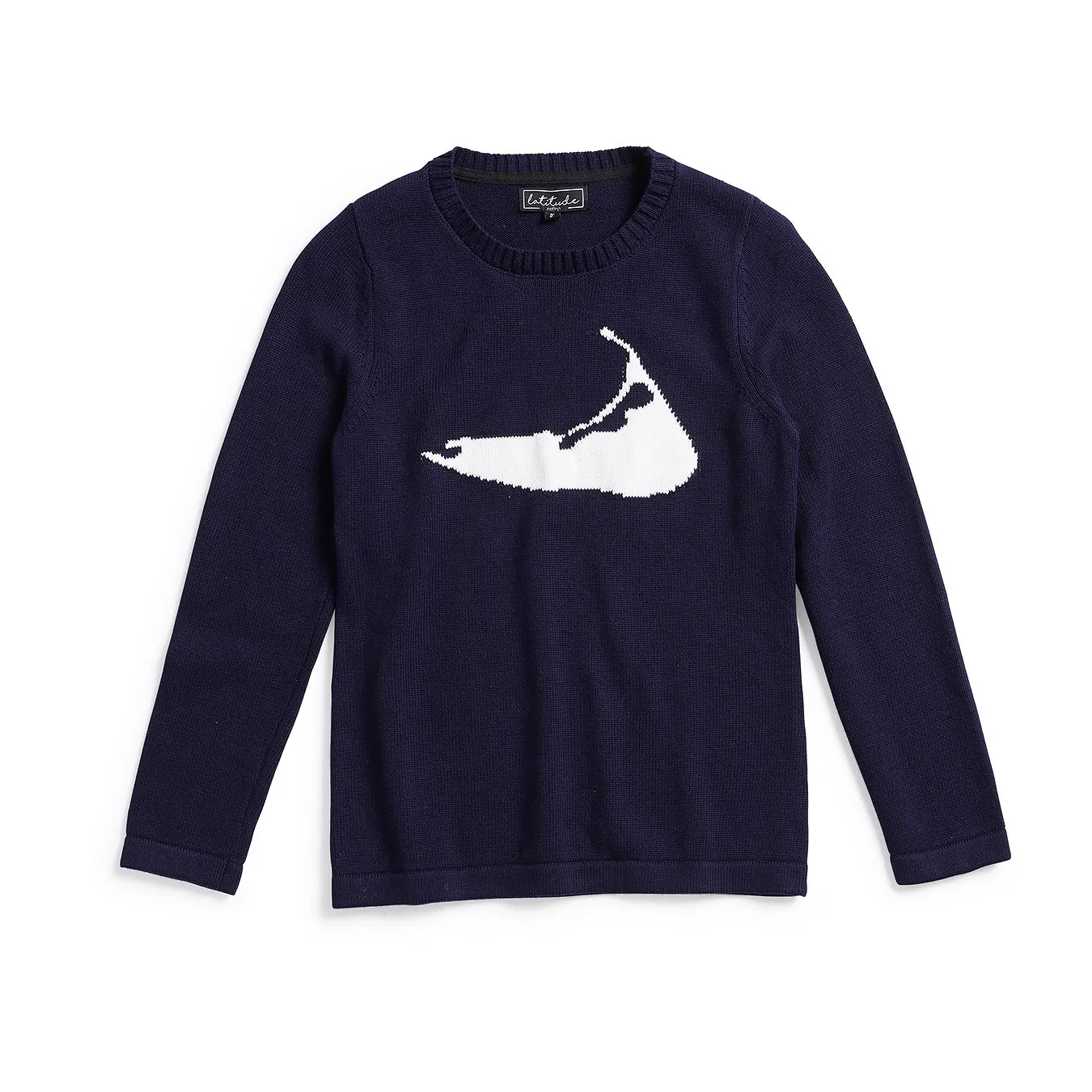 Latitude Clothing Island Sweater Navy/White