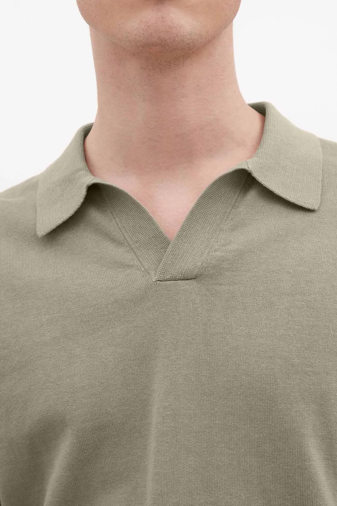 Leif Cotton Linen Polo - Clay