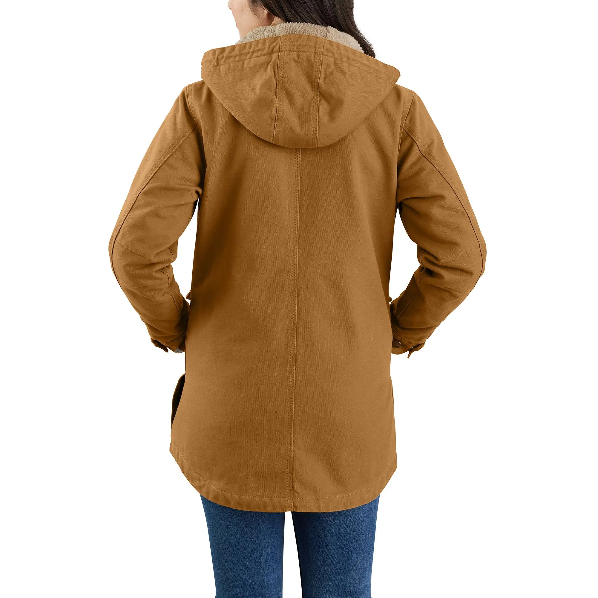 Loose Fit Washed Duck Coat