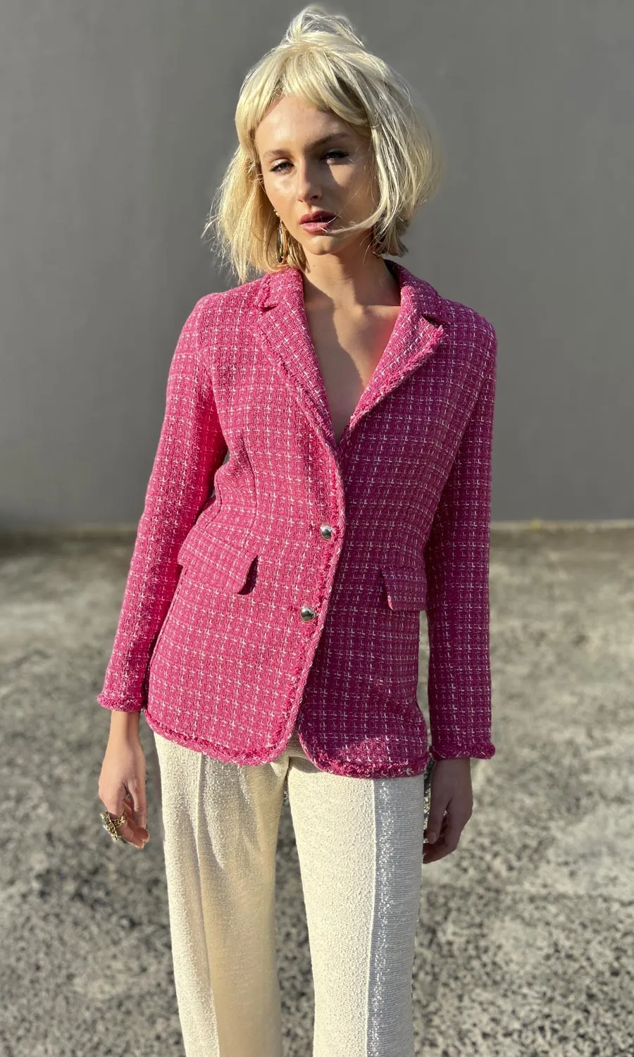 Marella Seville Weave Jacket - Pink