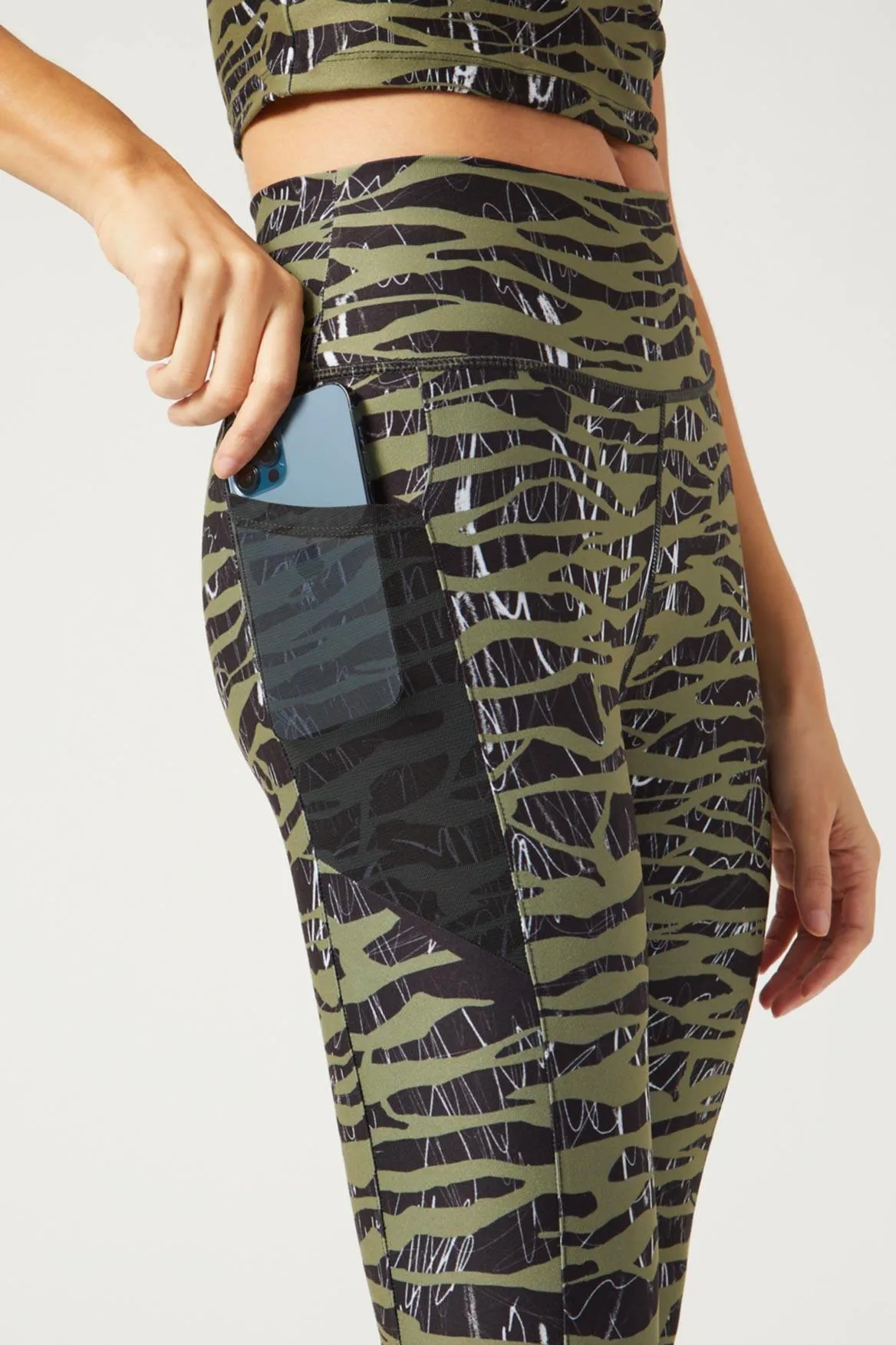 Nala Legging Downtown Zebra Olive