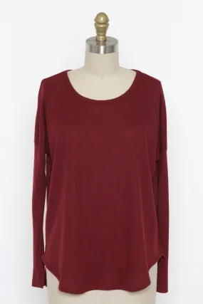 'Not So Basic' Thermal Top - Burgundy