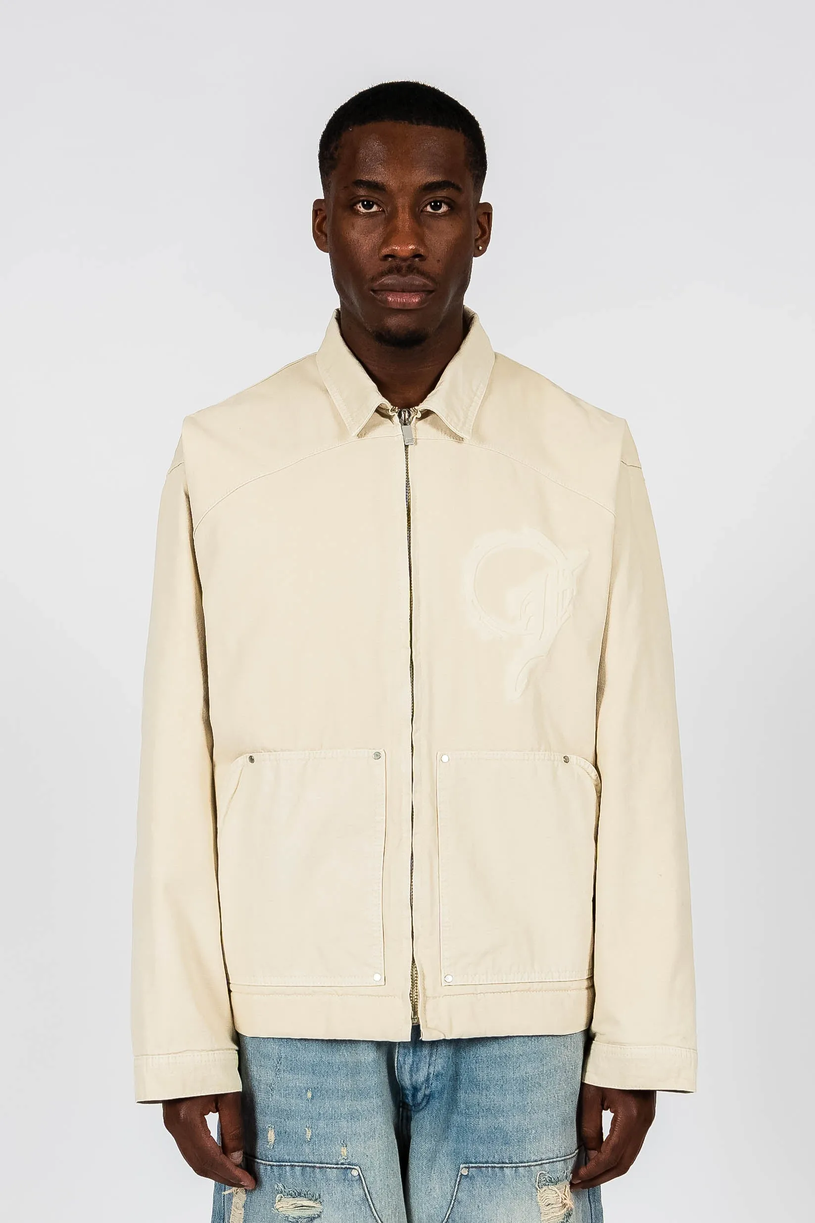 OAT PUNCHED F CANVAS JACKET