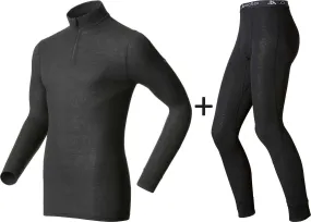 ODLO Men's Active Warm Eco Half Zip COMBO