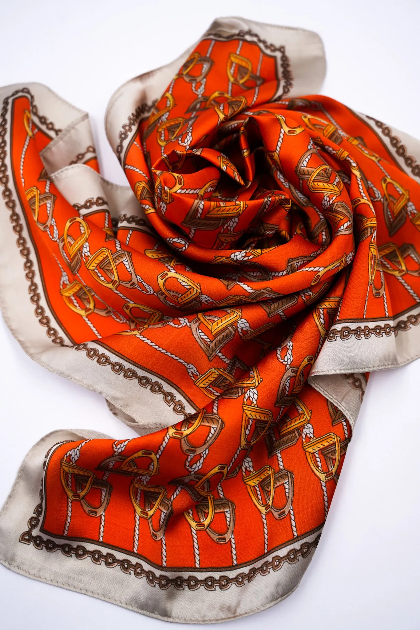 Orange Stirrups Neck Scarf