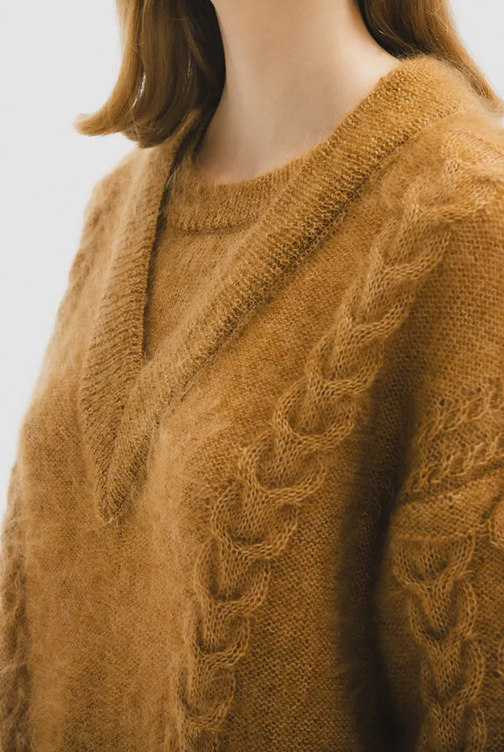 Oversized Cable Knit Sweater