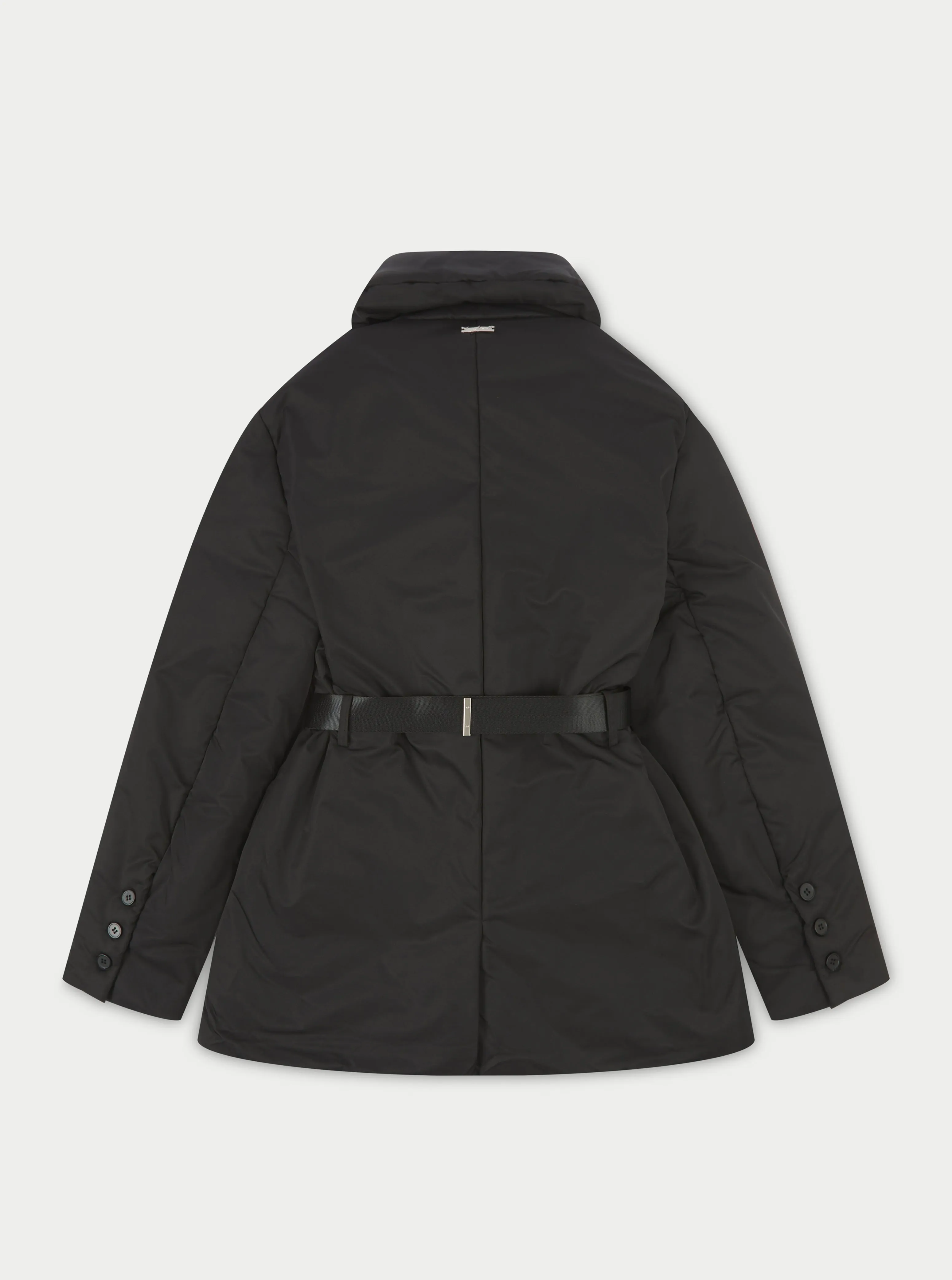 PADDED BLAZER COAT - BLACK